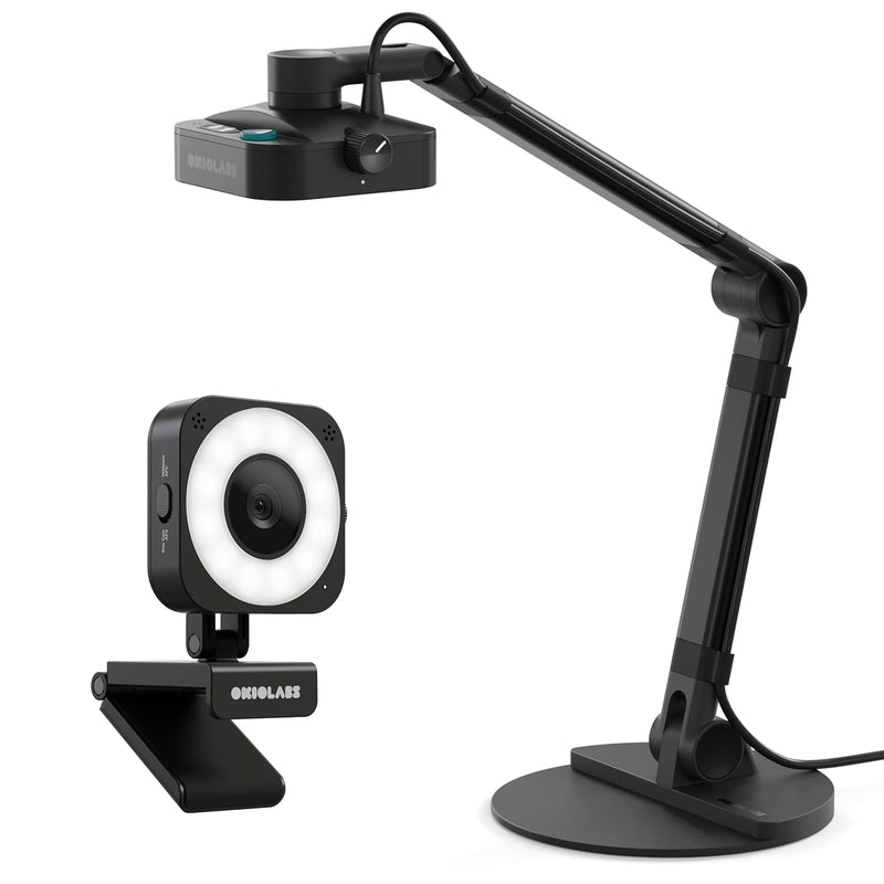 X1 Multi-Angle 4K Webcam - Metal Stand And Monitor Clip Kit - One-Stop Webcam