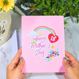 - Pop Up Mothers Day Card, 6X8 Inches First Mothers Day Popup Mother'S Day Card For Mom, Wife, Daughter, Grandma, Pop Up Birthday For Women With Envelope