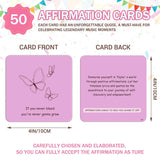 Positive Affirmation Cards For Women Inspirational Birthday Gifts For Music Lovers Motivational Cards For Game Nights Easter Mother’S Day Gifts (50Pcs)