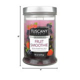Langley Empire Candle 18oz Triple Pour, mottled, bronze lid- Fruit Smoothie (54899)