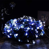4 Pack Battery Operated Dewdrop Led Lights,Indoor Mini Fairy Lights With Timer Function,For Christmas And Halloween Ligh