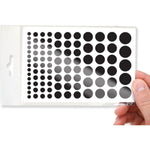95-Pack Restickable Webcam Vinyl Covers, 5 Sizes, Low-Tack Ultra Glossy Black