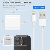 MFi Certified iPhone Charger 2 Pack 6FT Lightning Cable with USB Wall Charger Adapter for iPhone iPad