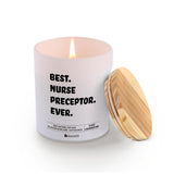 Best Nurse Preceptor Ever Nurse Gifts Appreciation Gift For Nursing Student Assistant Nurse Graduation Scented Candle Home Office Jar Candles Lavender Sage Soy Wax Candles 9.5 Oz
