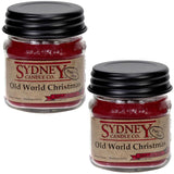 Fall Candle Set, Soy Mason Jar Candles 2-Pack, 7.5 oz Each (Old World Christmas), Holiday Candles for Home Scented, Hand-Poured and Long-Lasting