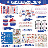 Baseball Party Favors,206Pcs Baseball Goodie Bags With Mini Stress Balls, Keychains, Tattoos, Stickers For Baseball Party Decorations Supplies Sport Themed Birthday Party, Classroom Reward, Kids Event