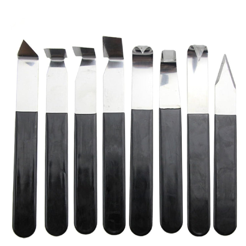 8 Pack Metal Clay Carving Knife,Pottery Tools,Clay Hand Tools,Craft Trim Artis