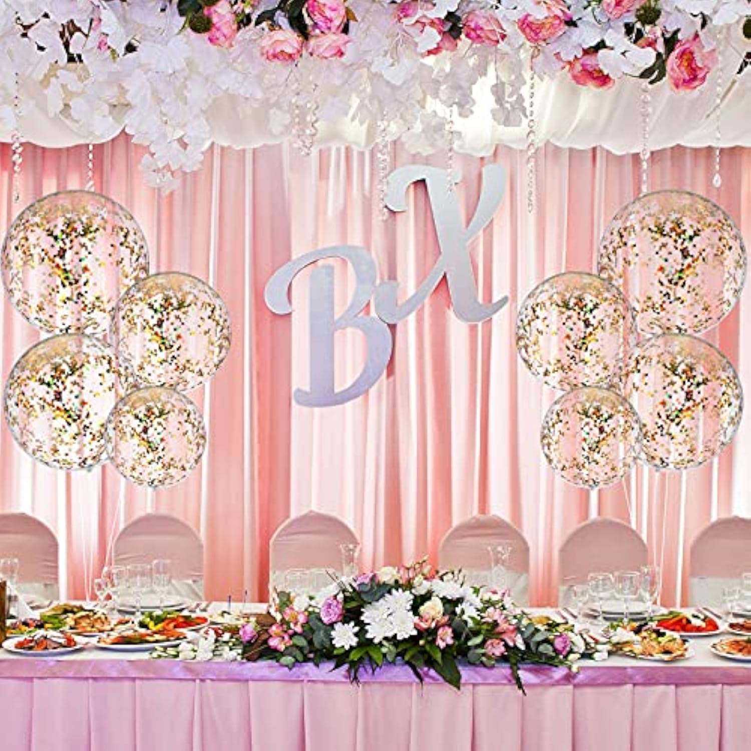 40 Pcs Bobo Balloons Clear Balloons For Stuffing Bubble Transparente Burbuja For Valentines Christmas Wedding Birthday Party Decoration(20 Inches)