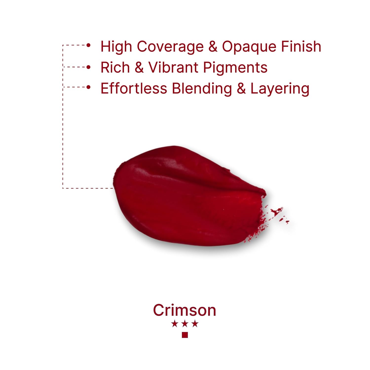 Gouache Crimson Refills (50Ml/1.7Oz)|Intense Pigments, Easy Color Refill (2 Pcs.)