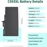 CS03XL Laptop Battery Replacement for HP EliteBook 840 850 745 755 G3 G4 ZBook 15u
