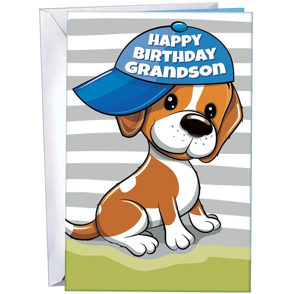 Grandson Birthday Card - Made In Chicago - Premium Card Stock, Envelope Included - 5" X 7.75" - Packaged In Extra Sturdy Mailer - 95747