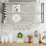 11Pcs Farmhouse Tiered Tray Decor Set – Rustic Wooden Mini Signs And Decorations For Home And Kitchen Display (Tiered Tray Not Included)