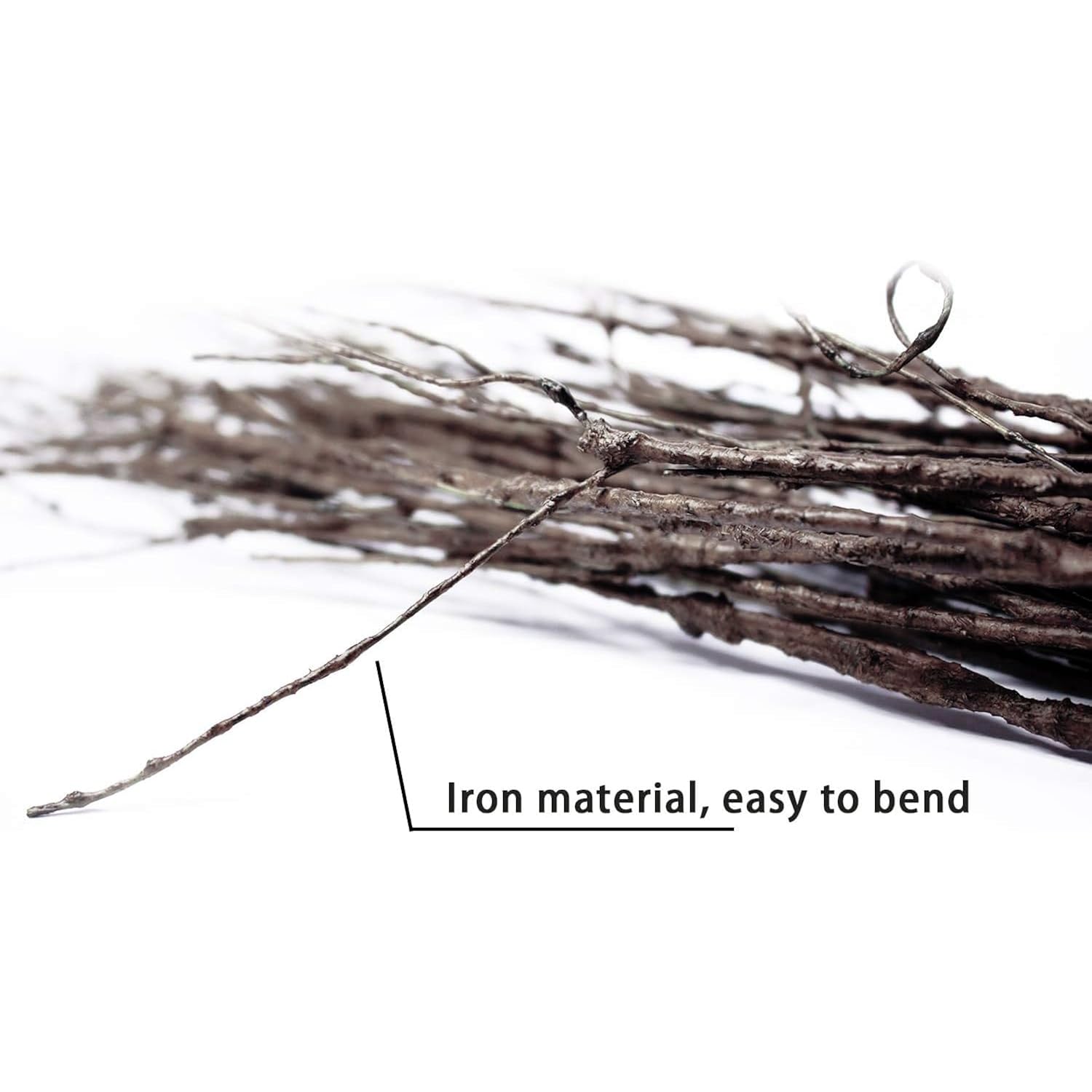 10 Pcs Artificial Twigs Curly Willow Branches, 30.7 Inches Lifelike Bendable Artificial Branch Flower Dried Stems For Home Decoration