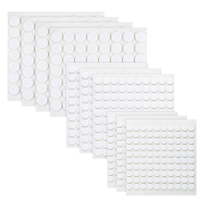 824 Pcs Sided Adhesive Foam Dots, 10 Sheets 3 Sizes Dual-Adhesive Foam Dots Ro