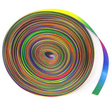 50 Yards Double Side Colorful Satin Ribbon Gradient Rainbow Printed Po