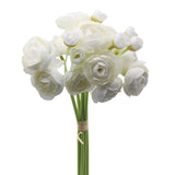 18Pcs Mini Silk Ranunculus Flowers, Fake White Ranunculus Stems For Wedding Bouquets, Centerpieces, Bridal Shower & Valentine’S Day Decor, Diy Floral Crafts