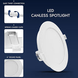 12 Pack 6 Inch LED Recessed Lights 1400LM 5CCT Dimmable Ceiling Downlights