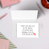 Funny Valentines Day Card For Him Her, Sarcastic Anniversary Card For Husband Wife, Humor Birthday Card For Couple, One Year Anniversary Card Gift, Snoring Loud As F*Ck Beside Me