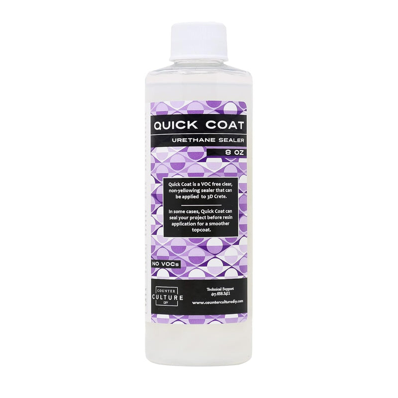 Clear Quick Coat Sealer For Resin Art, 8 Oz Bottle, Epoxy Supplies For Coating & Casting, Tumblers, Keychains, Jewelry, Outdoor Sign Waterproofing, No Voc