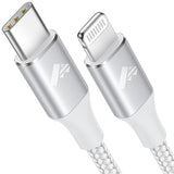 Apple MFi Certified USB C to Lightning Cable 10FT Braided Fast Charging Cord for iPhone 14 13 12 11 iPad