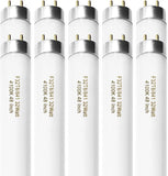 10 Pack F32T8 Fluorescent Tube Light Bulbs 4FT 32W 4100K Cool White G13 Base