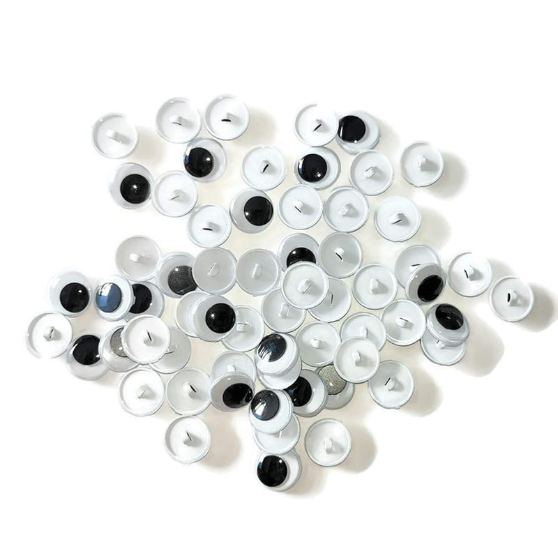 50 Pcs Sew On Googly Wiggle Eyes Button For Diy Crafts Stuffed Plush Dolls Mak