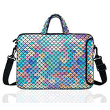 15.6-Inch Laptop Shoulder Carrying Bag Case Sleeve For 14" 15" 15.6 Inch Macbook/Notebook/Ultrabook/Chromebook, Mermaid Scale (Colorful)