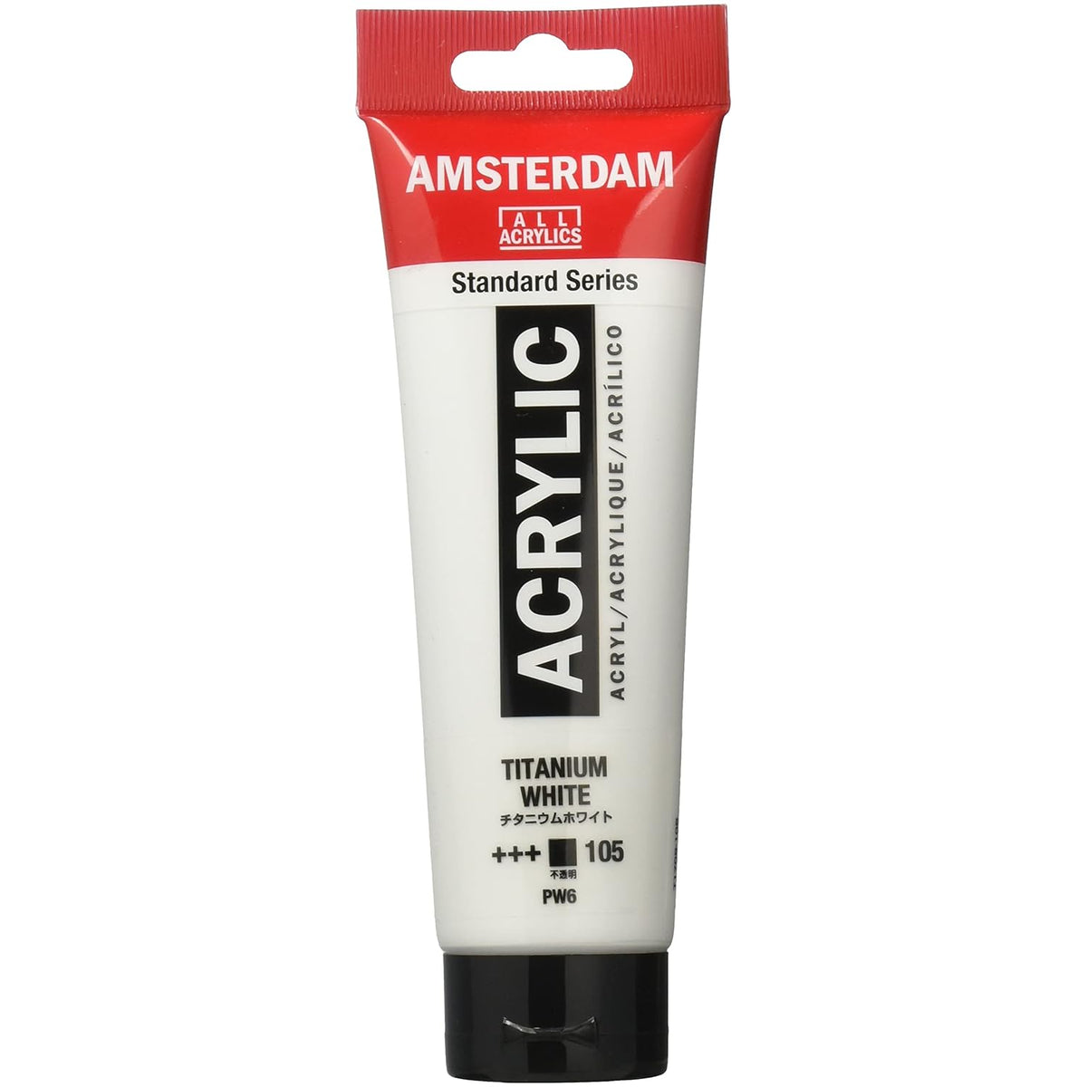Talens Japan T1709-105 464840 Acrylic Paint, Amsterdam Acrylic Color, Titanium White, 4.2 fl oz (120 ml)