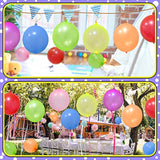 48Pcs Punch Balloons Neon Punching Balloons with Rubber Bands Party Favors