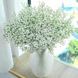 120 Pcs Babys Breath Artificial Flowers, White Babys Breath Flowers Artificial Bulk Real Touch Flowers For Wedding Party Home Garden Decoration