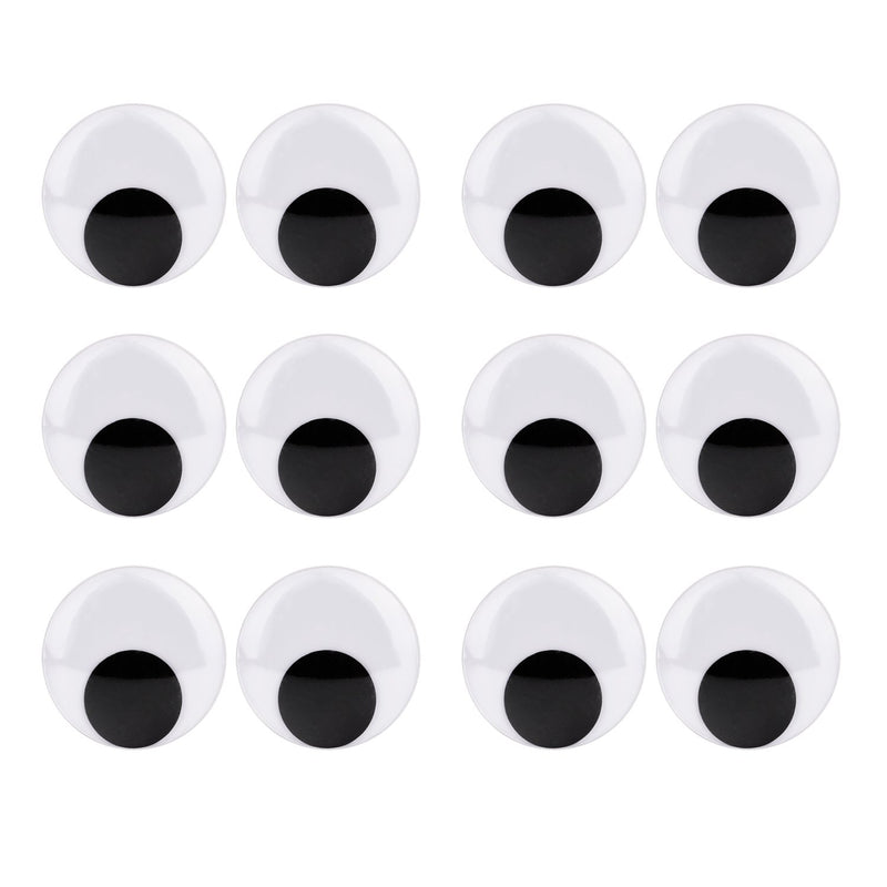 2 Inch Wiggle Eyes With Self Adhesive, 12 Pack