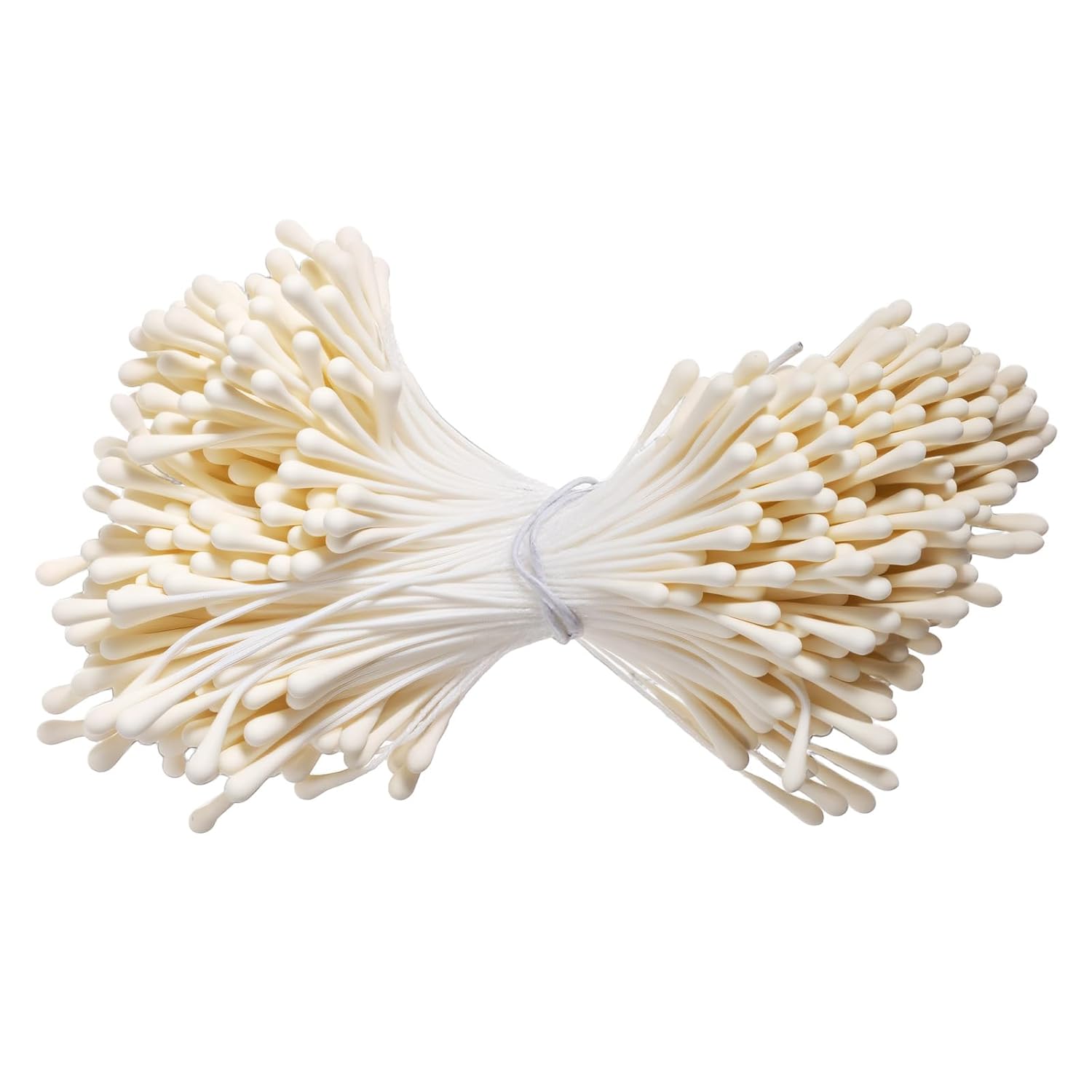Stamens For Flower Making, 2000 Pcs 2Mm Matte Pearl Double Heads Flower Stamens Handmade Artificial Floral Pollens For Diy Crafts Christmas Party Home Wedding Scrapbook Decoration