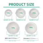 7 Pack Ceramic Quartz Crucibles With Pointed Tweezers,Crucibles Crucibles Melting Dishes Ceramic Casting Torch Melt Jewelry Gold Silver 100/150/250/400G/500G
