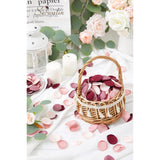 300Pcs Silk Rose Petals Artificial Flower Petals For Weddings Burgundy Pink Petals Fake Petals Flower Girl Petals For Proposal Basket Aisle Runner Bridal Shower (4 Color Mixes)