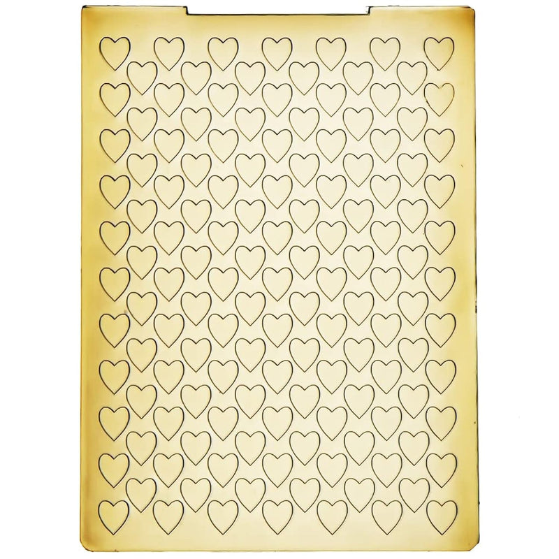 Heart Background Plastic Embossing Folders For Card Making Scrapbooking And Ot