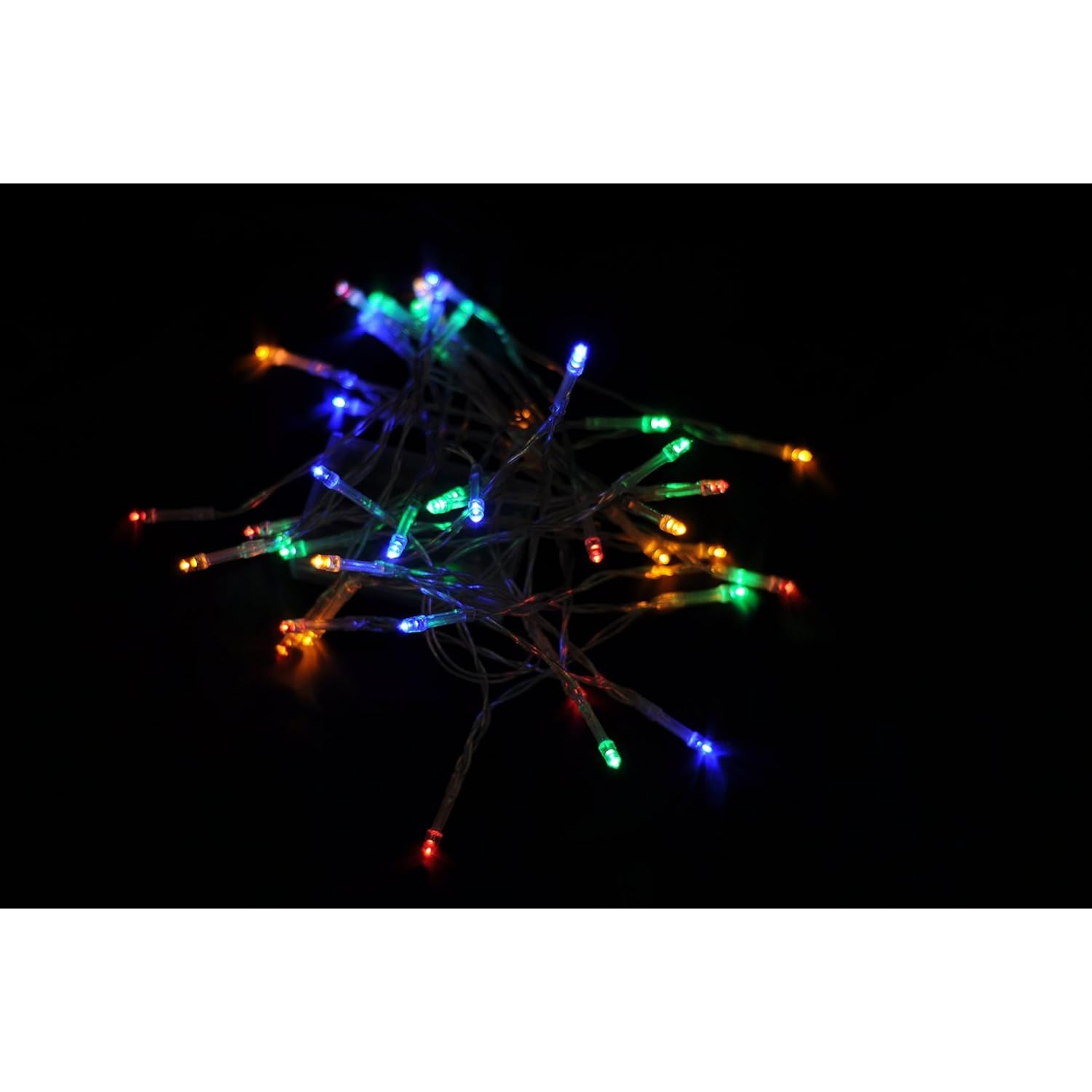Battery Operated Christmas Lights,13 Ft Short Clear Wire String Led Twinkle Fairy Light For Small Mini Xmas Tree And Wed