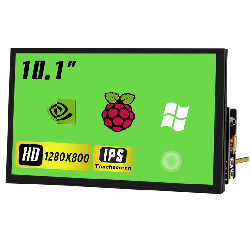 10.1 Inch Touch Screen Monitor Raspberry Pi Display 1280X800 W/Brightness Adju