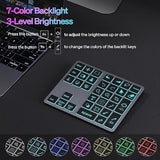 Backlit Buetooth Keypad For Ipad Procreate, Rechargeable Keyboard For Procreat