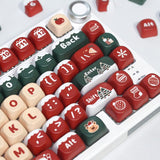 Pbt Christmas Moa Xda Cute Round Keycaps Pbt Keycap Set For Girl Kids Custom K