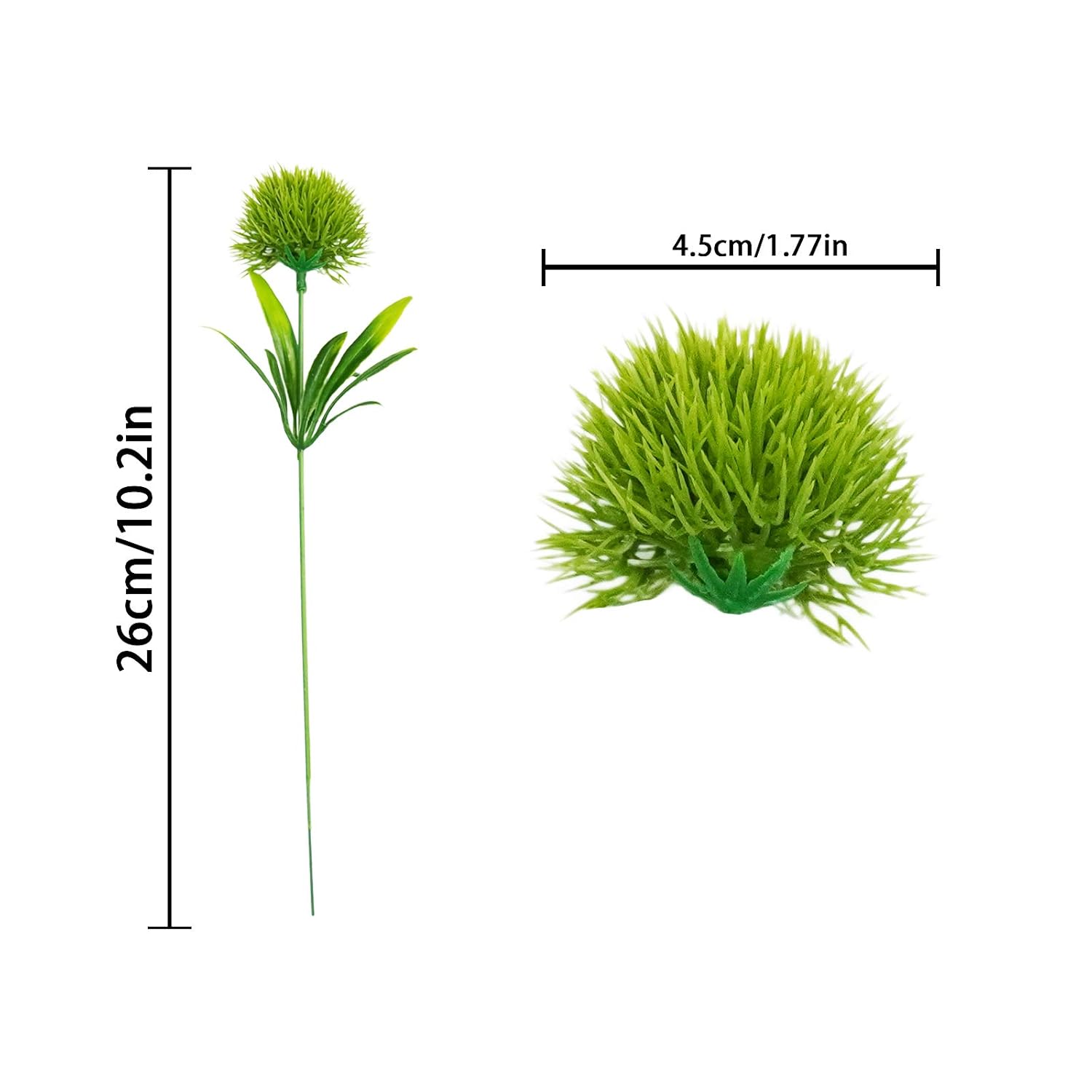 36Pcs Dandelion Artificial Flowers, Artificial Flowers For Decoration Fake Plants Bouquet Plastic Flowers For Home Decoration Wedding Decor Flower Arrangment Green