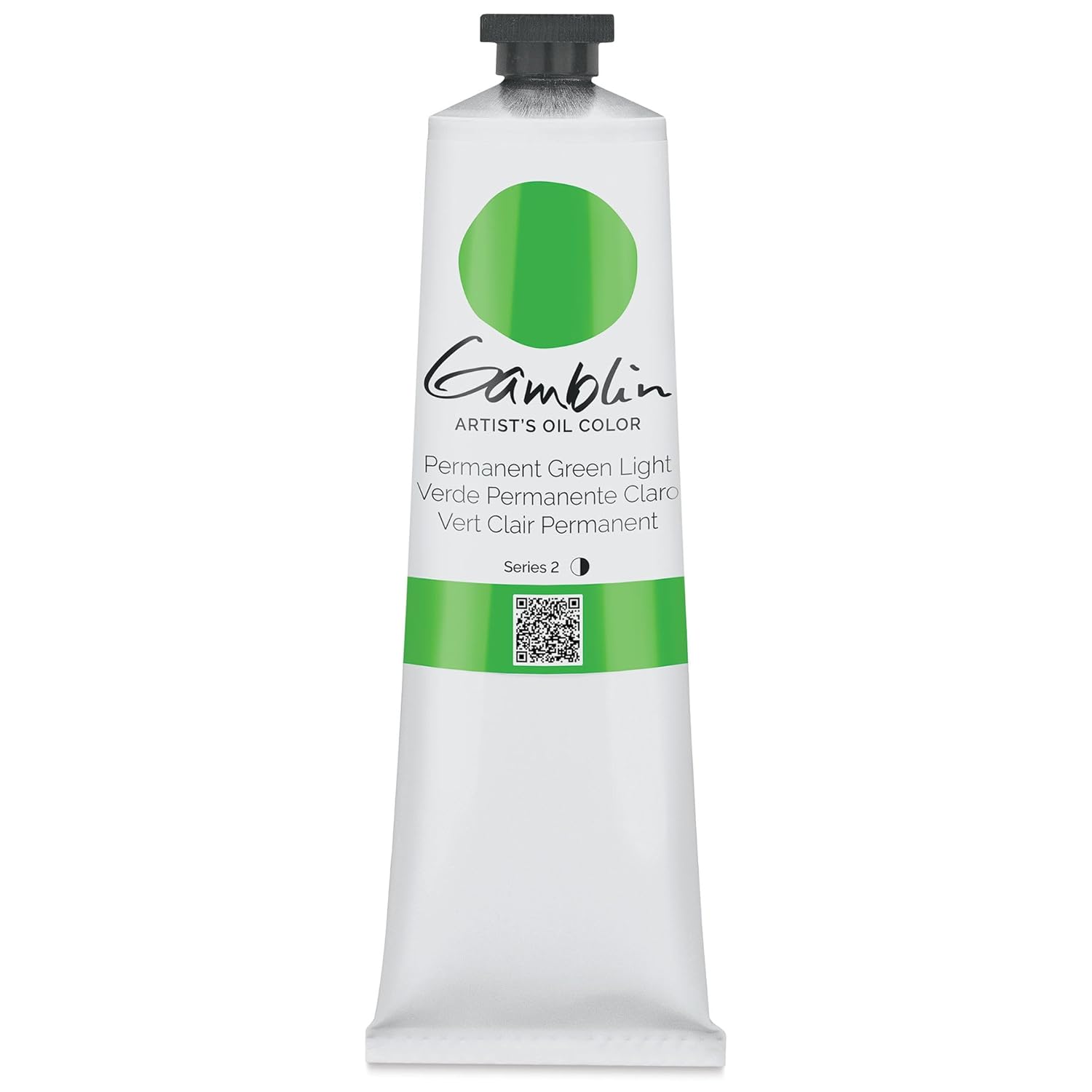 Gamblin Artist Oil Color - Permanent Green Light - 150 ml Tube