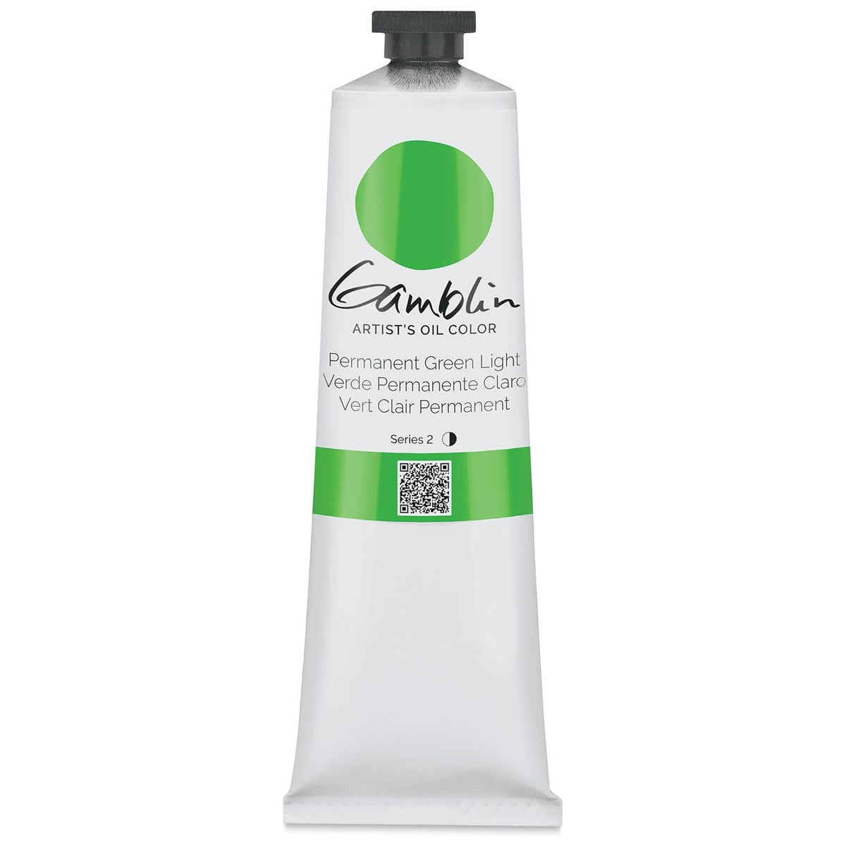Gamblin Artist Oil Color - Permanent Green Light - 150 ml Tube
