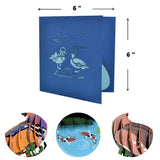 - Romantic Valentines Day Pop Up Cards With Funny 3D Mandarin Duck Couple Design - Symbol Of Love, Anniversary Card - Meaningful Gift For Couple, Wife, Husband, Boyfriend