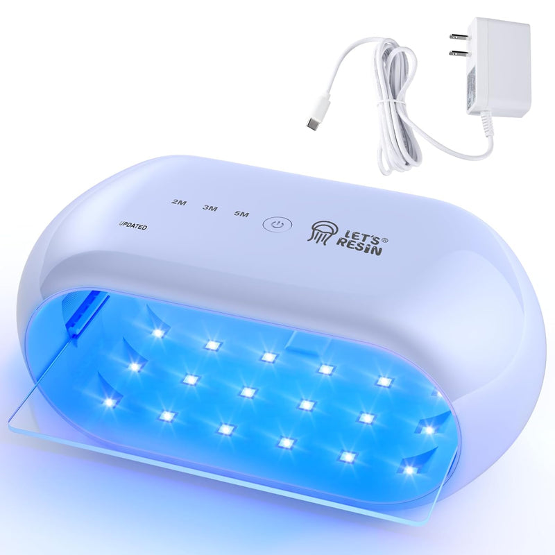 Uv Light Advanced,Two-Sided Longer Time Setting(2M,3M,5M) Uv Resin Light With 36 Led Beads, Large Size Uv Lamp For Resin Curing,Resin Molds,Diy Craft Decor(Own Design Patent)
