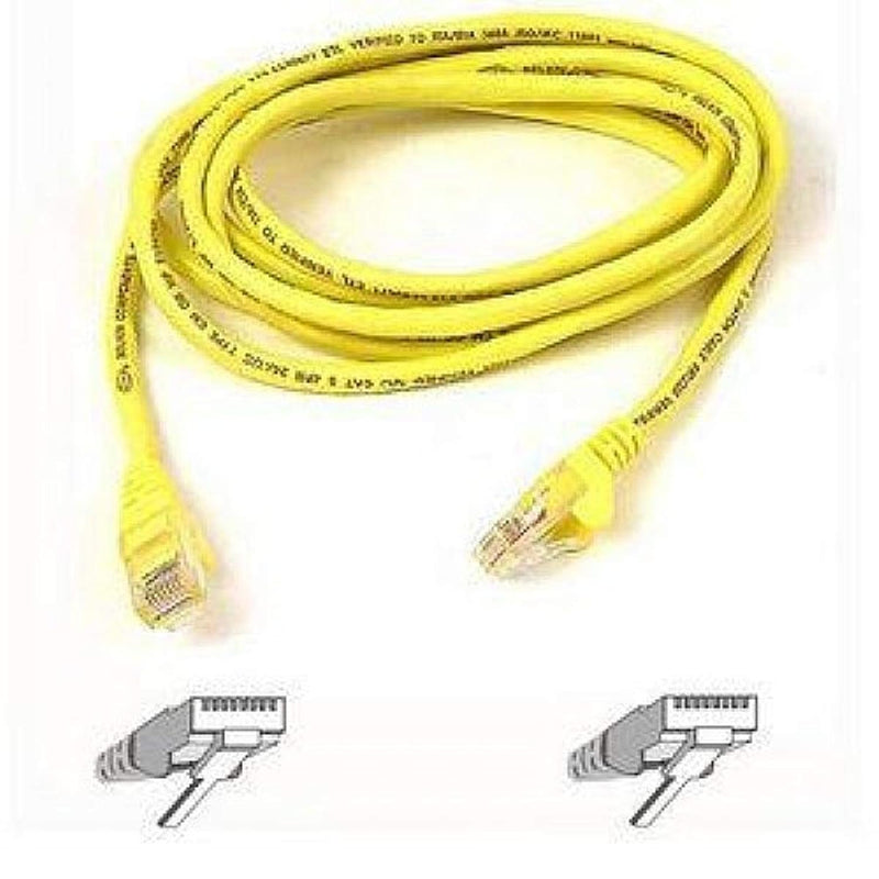 Belkin Components 10ft Cat5e Patch Cable Utp Yellow Pvc Jacket 24awg T568b 50