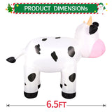 6.5Ft Cow Inflatables Christmas Spring, Farm Ranch Blow Up Animals Cute Dairy Cattle, Decorations Outdoor Yard Built-In