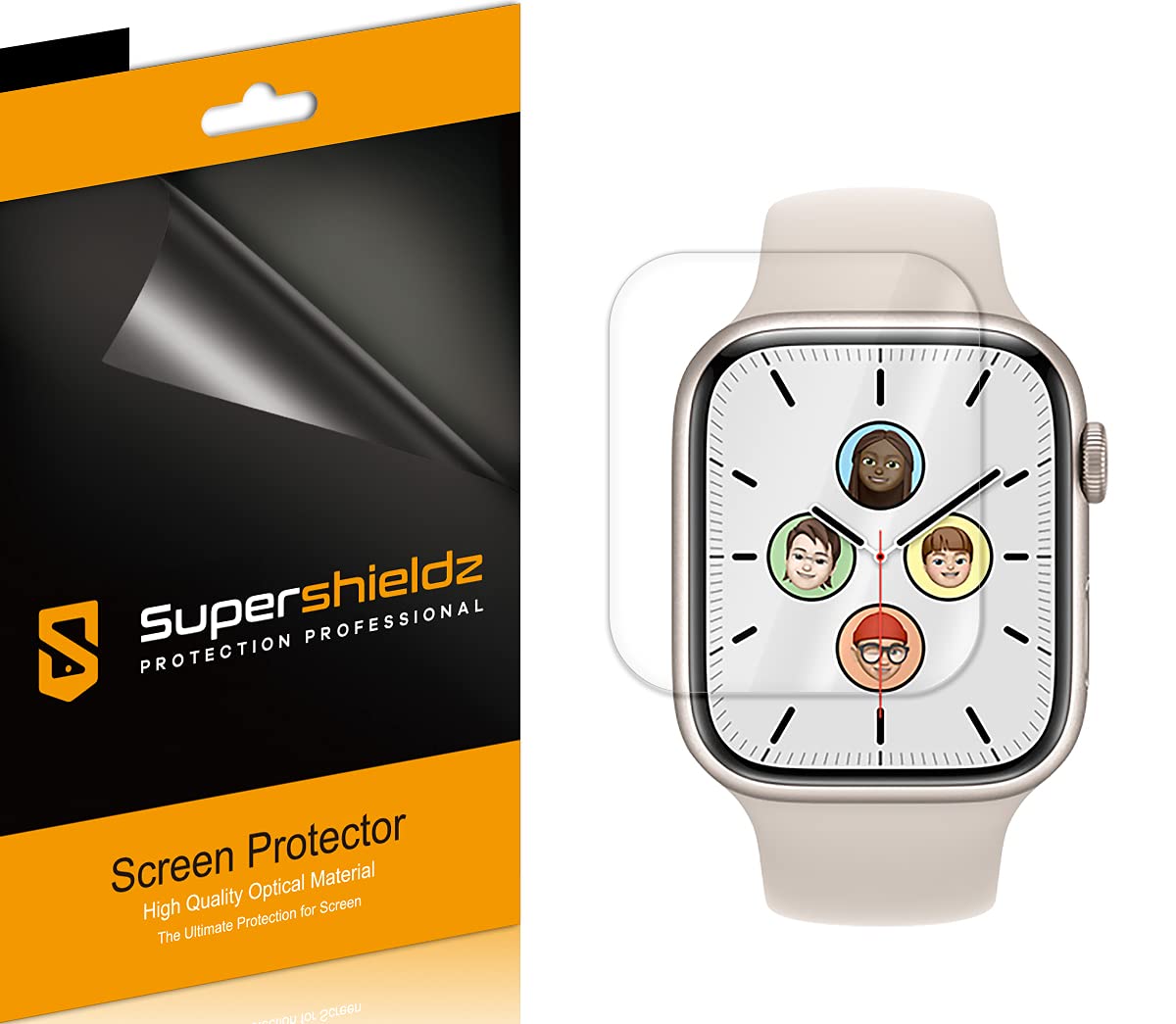 (3 Pack) Designed For Apple Watch Series 9/8/7 (41Mm) Screen Protector, High Definition Clear Shield (Tpu)