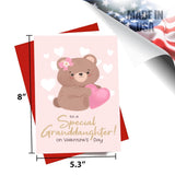 Greeting-Card (Valentine'S Day Granddaughter-Teddy Bear)