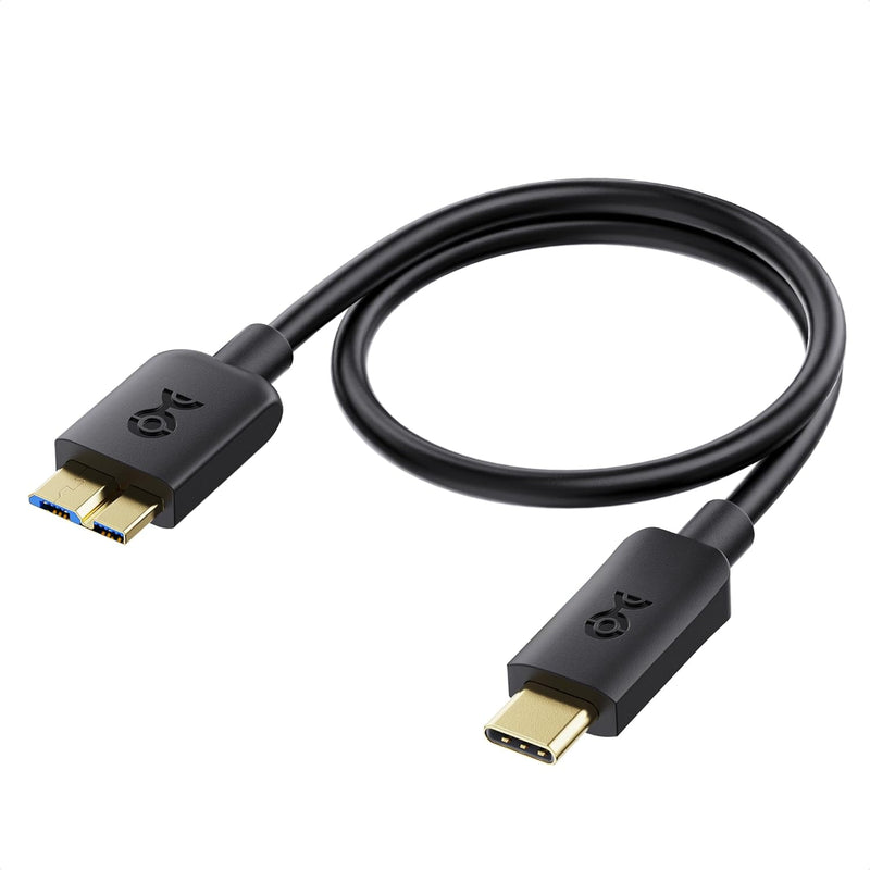 Cable Matters 10Gbps Short USB C to Micro USB 3.0 Cable 1 ft, USB C Hard Drive