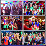 282 Pcs Glow In The Dark Party Supplies, 18 Foam Sticks, 18 Led Glasses, 200 Glow Sticks, 30 Finger Lights, 8 Bunny Ear Headband And 8 Led Cat Ear Headband For Wedding,Birthday,Concert,New Year